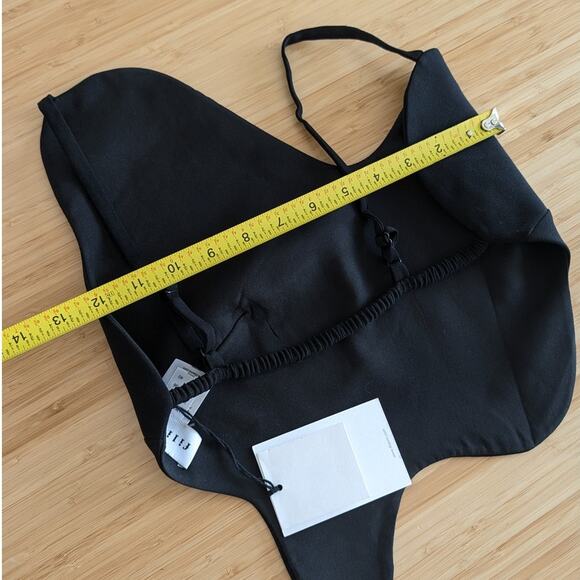 NWT FILIARMI Black/BrownFauna Silk Sleeveless Short Dress/Set, size 4 - Picture 8 of 14